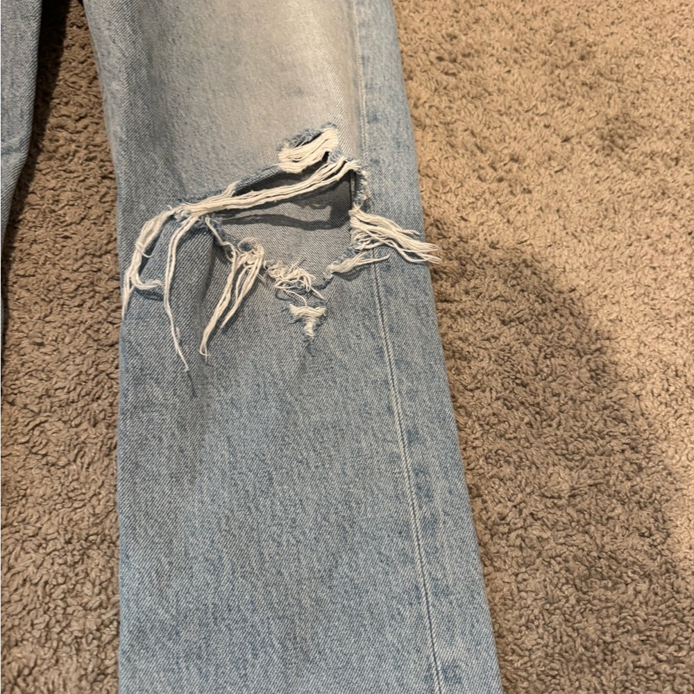 Agolde Riley Low Rise Denim Jeans - Picture 6 of 7